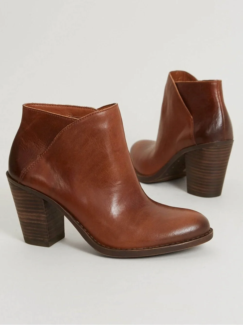 New Lucky Brand Eesa Brown Leather Booties Sz 10